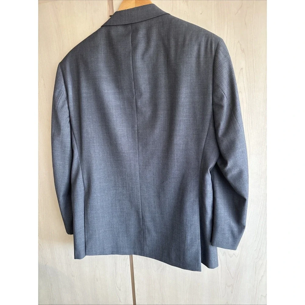 Kenneth Cole Awearness Blazer Sport Coat Jacket Mens 42S Gray Slim Fit Stretch